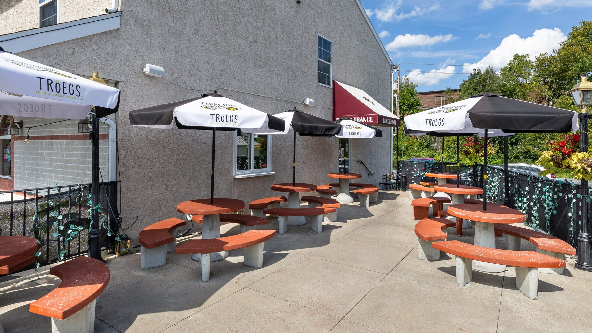 Outdoor patio for groups