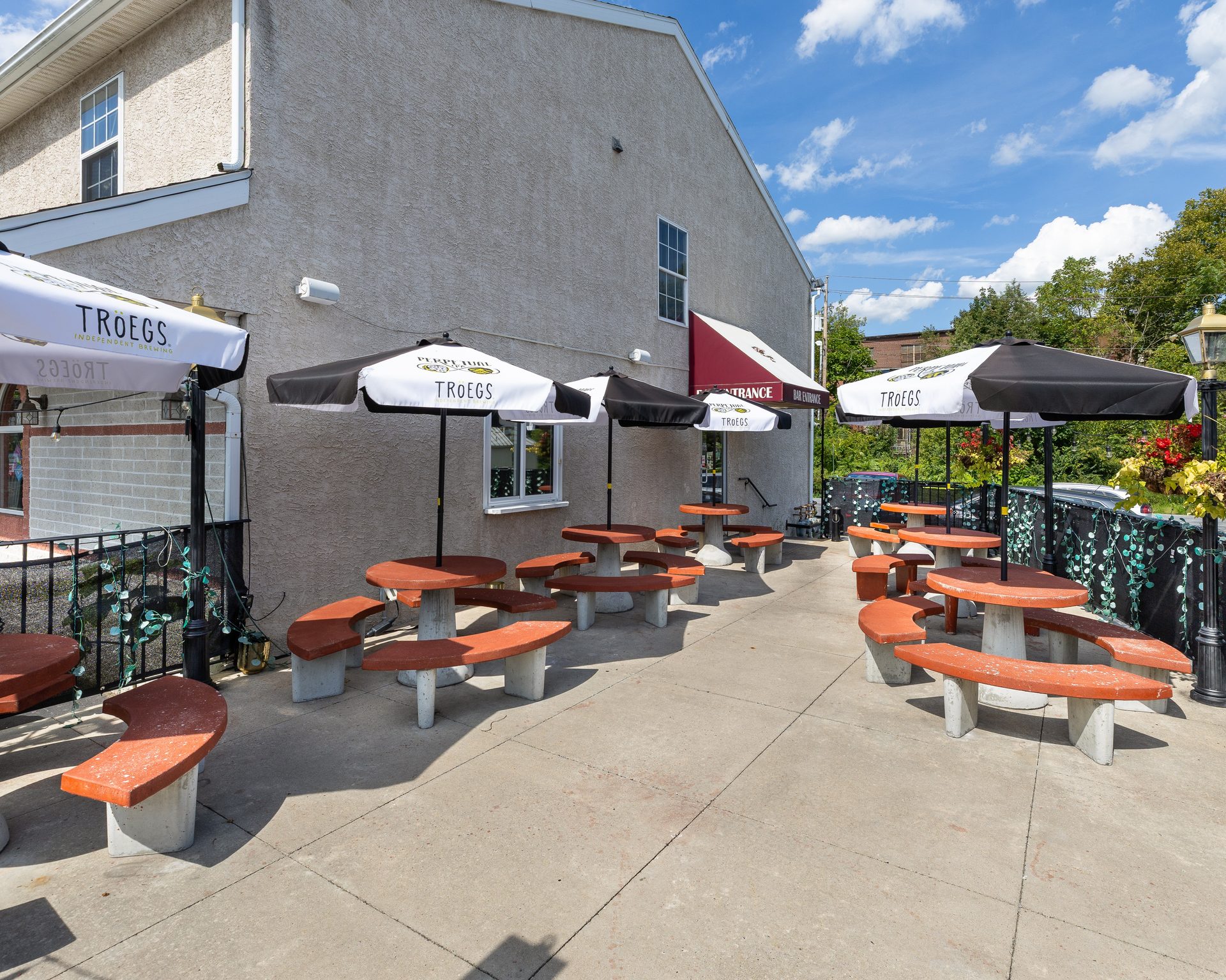 Outdoor patio for groups