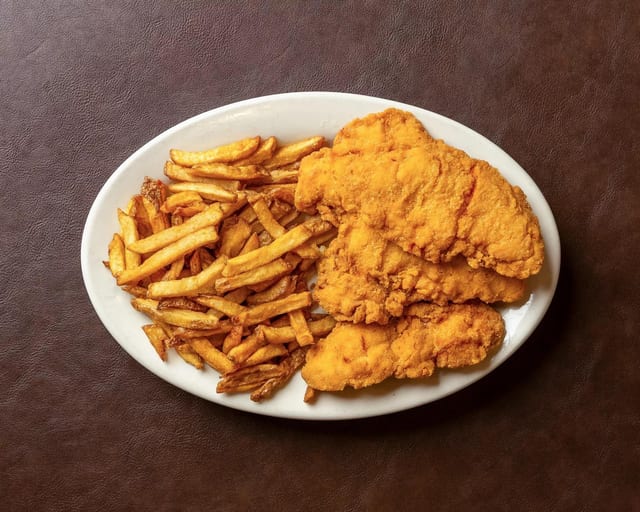Kids Chicken Tenders and Fries.