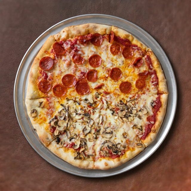 Large Cheese Pizza 6 Garlic Knots 2 LTR Soda.